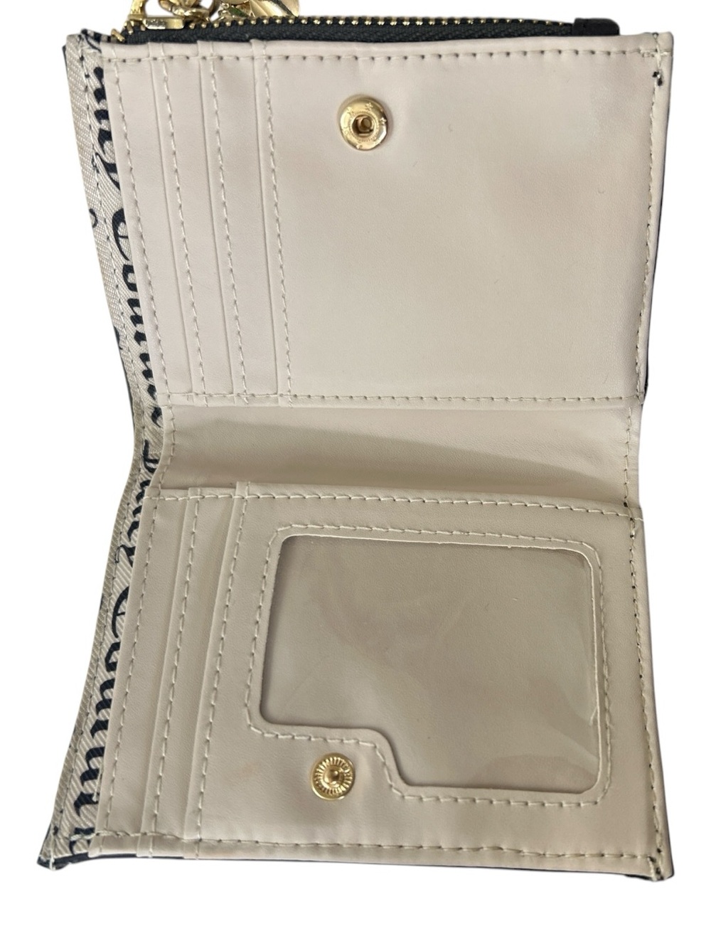 Juicy Couture Royal Couture Quilted Velour Trifold Wallet Pink Clay Brown - Picture 2 of 7